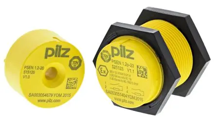 Produktfoto 1 von Pilz PSENmag Magnetisch M8 Berührungsloser Sicherheitsschalter 24V dc aus Kunststoff, 2 Schließer, Magnetisch Betätiger