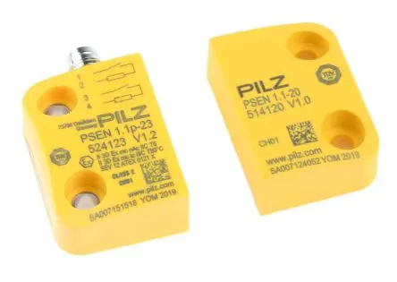 Produktfoto 1 von Pilz PSENmag Magnetisch M8 Berührungsloser Sicherheitsschalter 24V dc aus Kunststoff, 2 Schließer, Magnetisch Betätiger