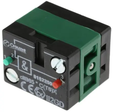 Produktfoto 1 von Crouzet Pneumatik Logikelement NICHT, Inhibition, UND, ODER-Glied, 8 bar, Steckverbinder, Auf Unterbau, Steckbar
