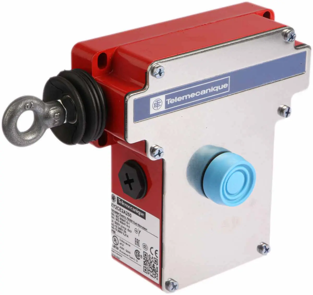 Produktfoto 1 von Telemecanique Sensors XY2-CE Seilzugschalter 142 mm Links 1 Schließer/1 Öffner IP65