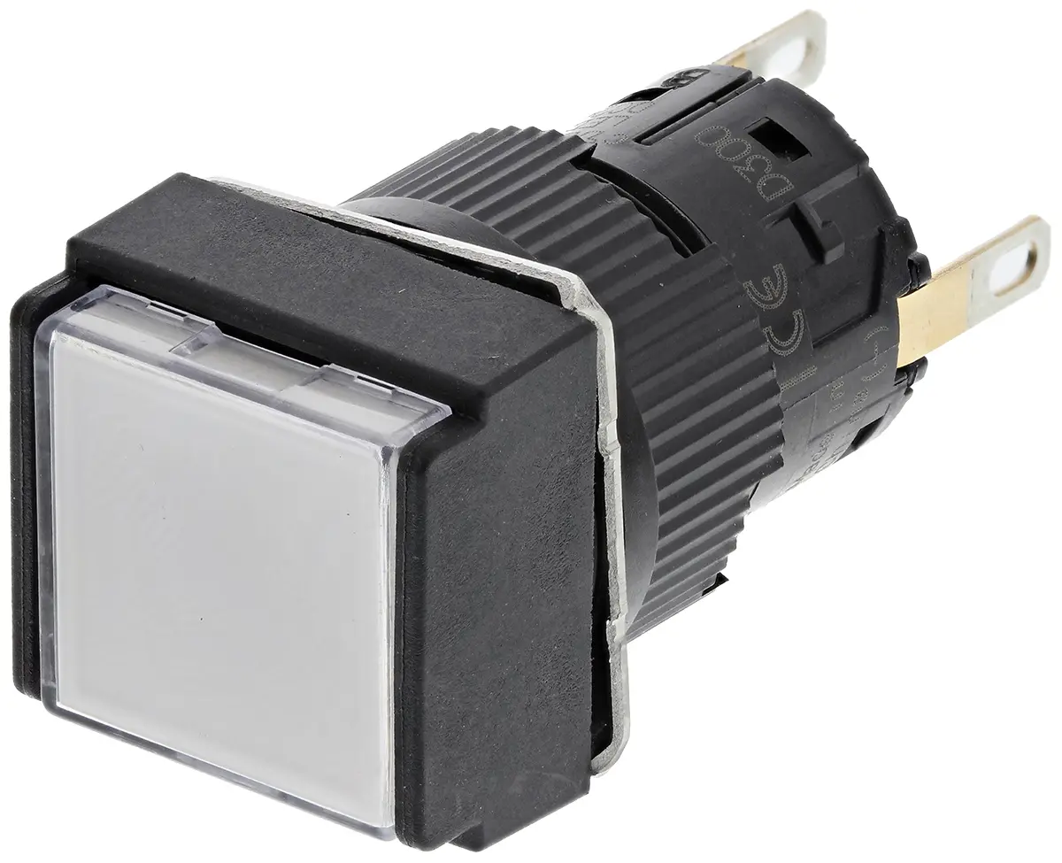 Produktfoto 1 von Schneider Electric Harmony Druckschalter Weiß Beleuchtet Federrückstellung Panel Ø 16 mm, 1-poliger Umschalter / 1.5A 24