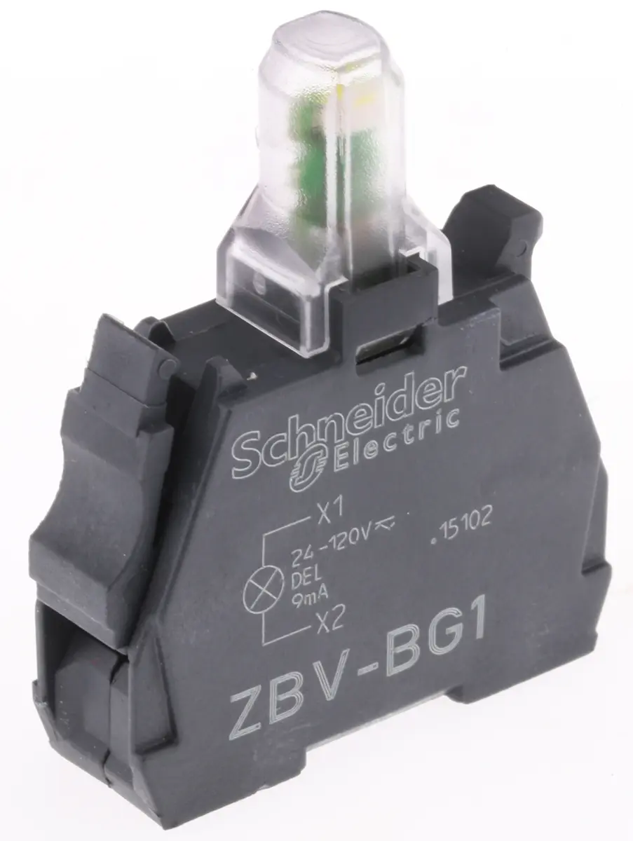 Produktfoto 1 von Schneider Electric Harmony XB Lichtblock Anzeigenblock Universal-LED Weiß beleuchtet 24 → 120V Schraubanschluss