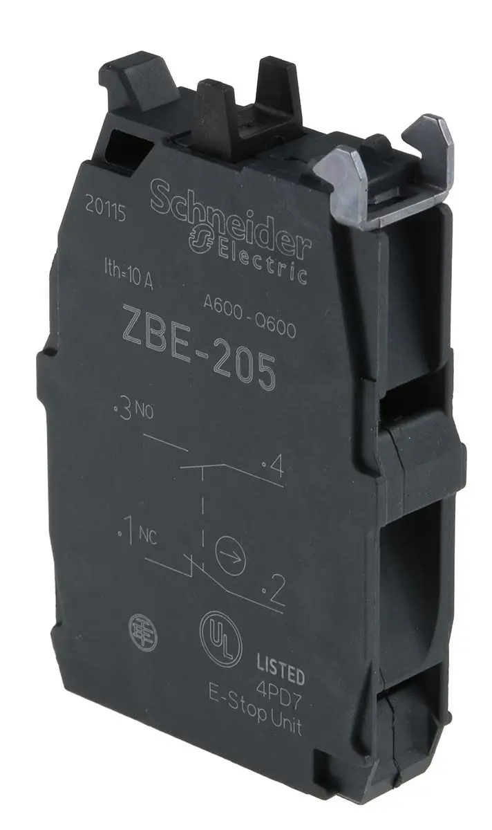 Produktfoto 1 von Schneider Electric Harmony Kontaktblock 1 Schließer/1 Öffner 60V Schraube