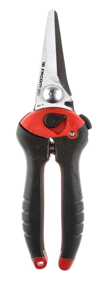 Produktfoto 1 von Facom 205mm Blechschere für Karton, Gummi, Stahl, Polyvinylchlorid, Aluminium, Leder