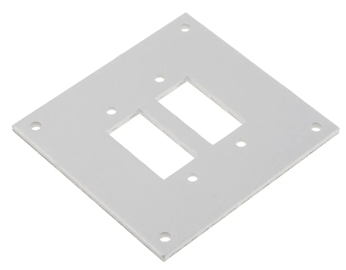 Produktfoto 1 von RS PRO Standardgröße Thermoelement-Panel für Bis zu 2 Einschraubdosen für Faszien