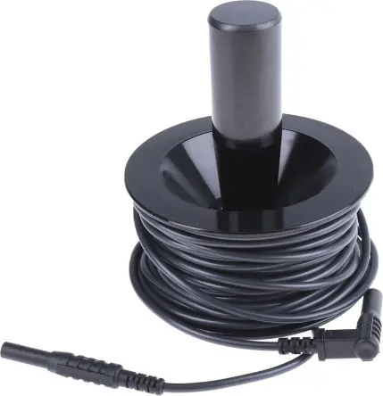 Produktfoto 1 von RS PRO Messleitung Verlängerung, 12 m Schwarz / 4 mm Buchse CAT IV, CAT III 1000V