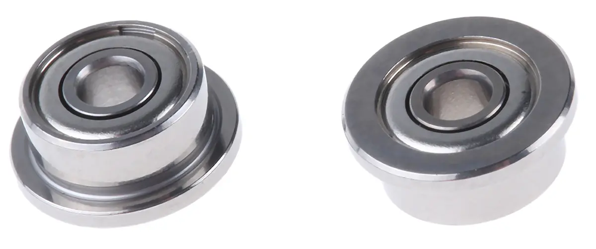 NMB 1-reihig Kugellager mit Flansch, Innen-Ø 2 mm / Außen-Ø 6 mm Außen-ø , Breite 2.3 mm 7.5 mm