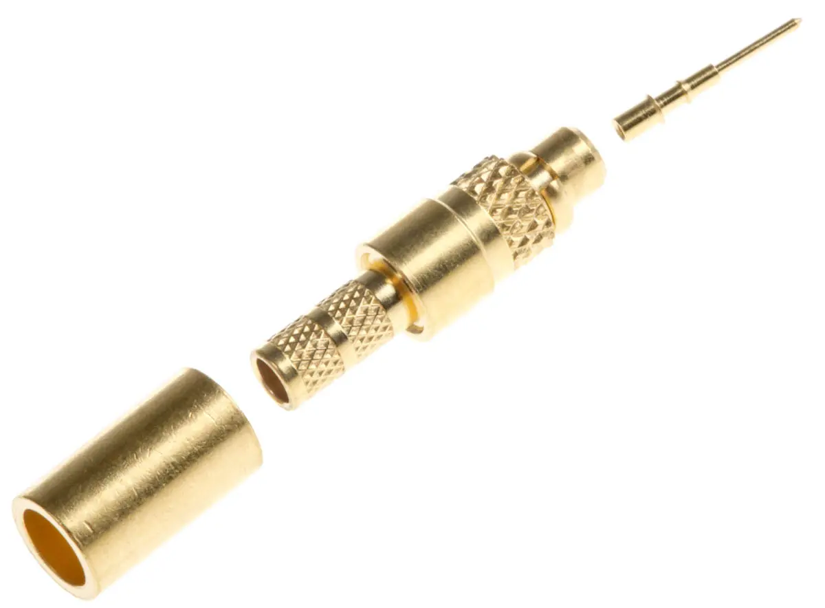 Produktfoto 1 von Huber+Suhner MMCX Stecker Koaxialsteckverbinder MCX-Steckverbinder, Kabel, für RG-174U, RG188A/U, RG316/U-Kabel, 50 Ω