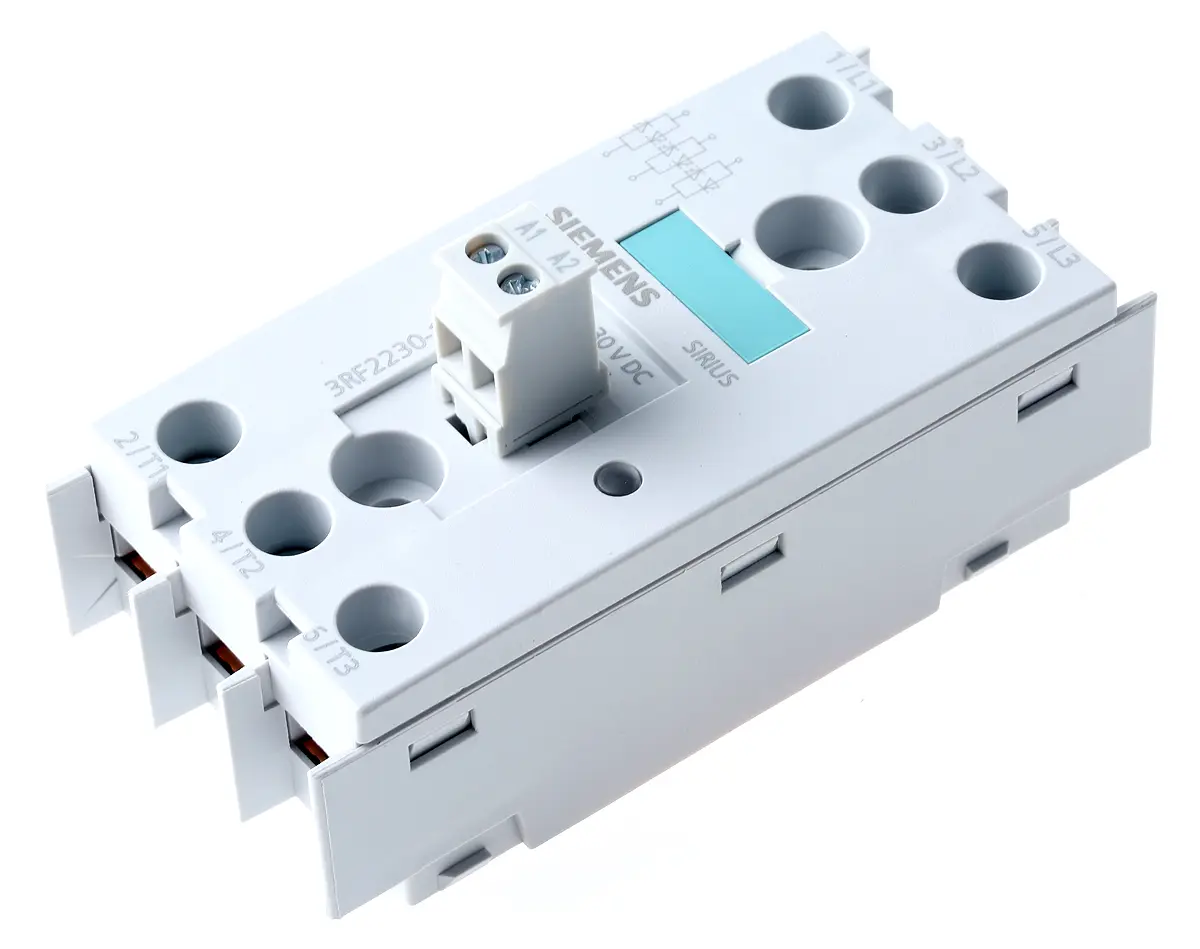 Produktfoto 1 von Siemens 3RF2 DIN-Hutschiene Halbleiterausgang, 3PNO 600 V 30V dc / 30 A