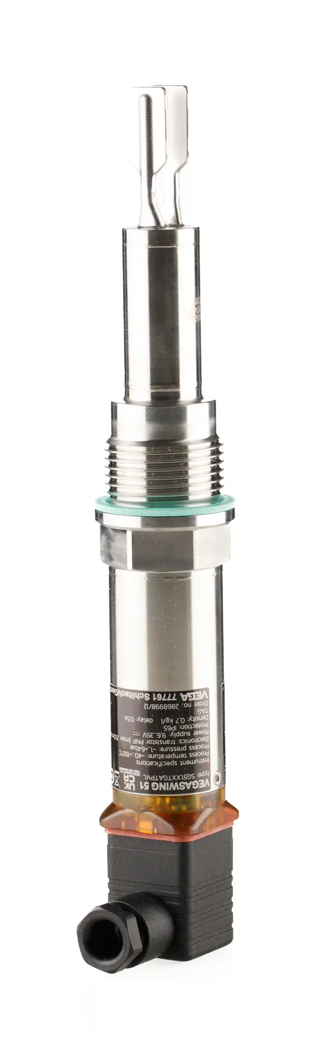 Produktfoto 1 von Vega VEGASWING 51 Stimmgabel Pegelmesser Horizontal Klingersil C-4400, Nein Zulassung bis 64 bar 150 °C / -40 °C