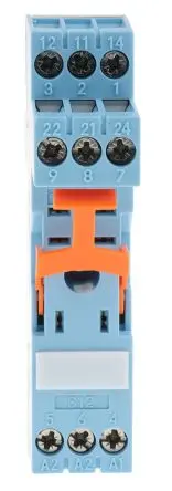 Releco Relaissockel zur Verwendung mit Serie IRC MRC, 8 -Kontakt, DIN-Hutschiene, 250V ac