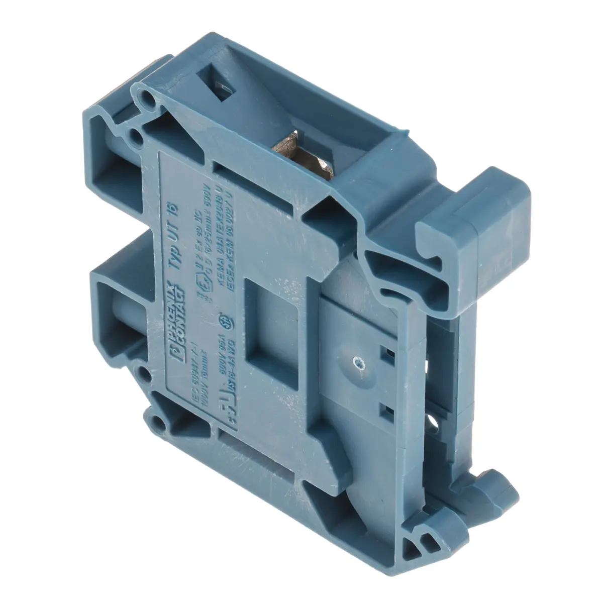 Phoenix Contact UT 16 BU Anschlussklemmenblock für Durchkontaktierung 1 Blau, 1.5 to 25 mm², 1 kV Schraubbefestigung