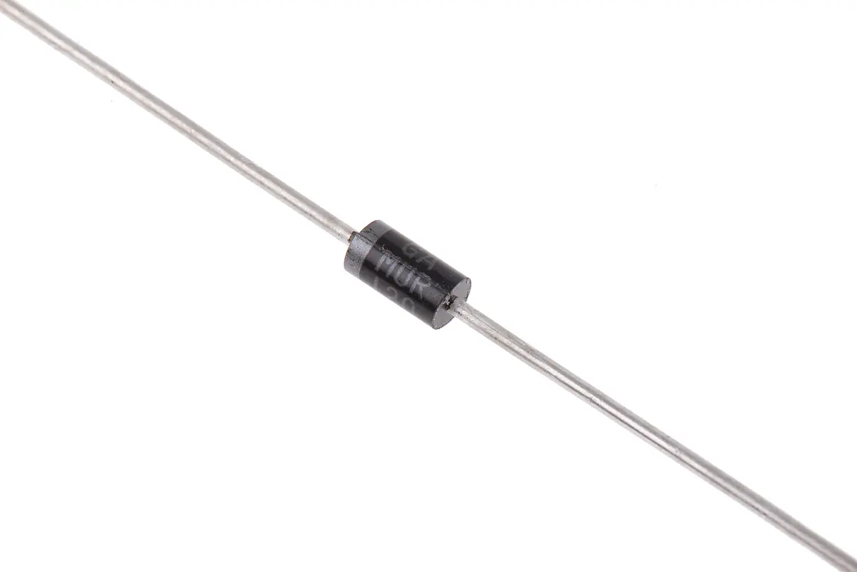 onsemi MUR120 Durchsteckmontage Diode Wechselnd Einfach, 200 V / 1 A, 2-Pin DO-41
