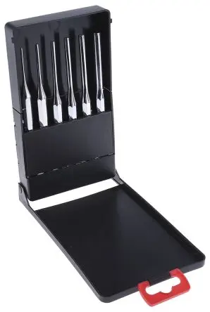Produktfoto 1 von RS PRO Splintentreiber Satz, Ø 9.52mm, 6-teilig, Länge 150mm, Drift