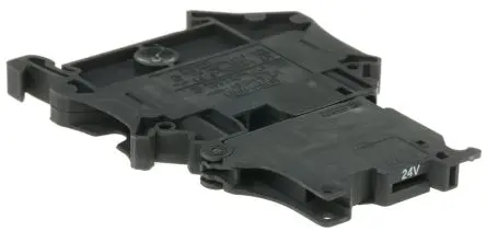 Produktfoto 1 von Phoenix Contact UT Modularer Sicherungs-Anschlussklemmenblock 1 Schwarz, 0.14mm², 4 mm², 24V Schraubbefestigung