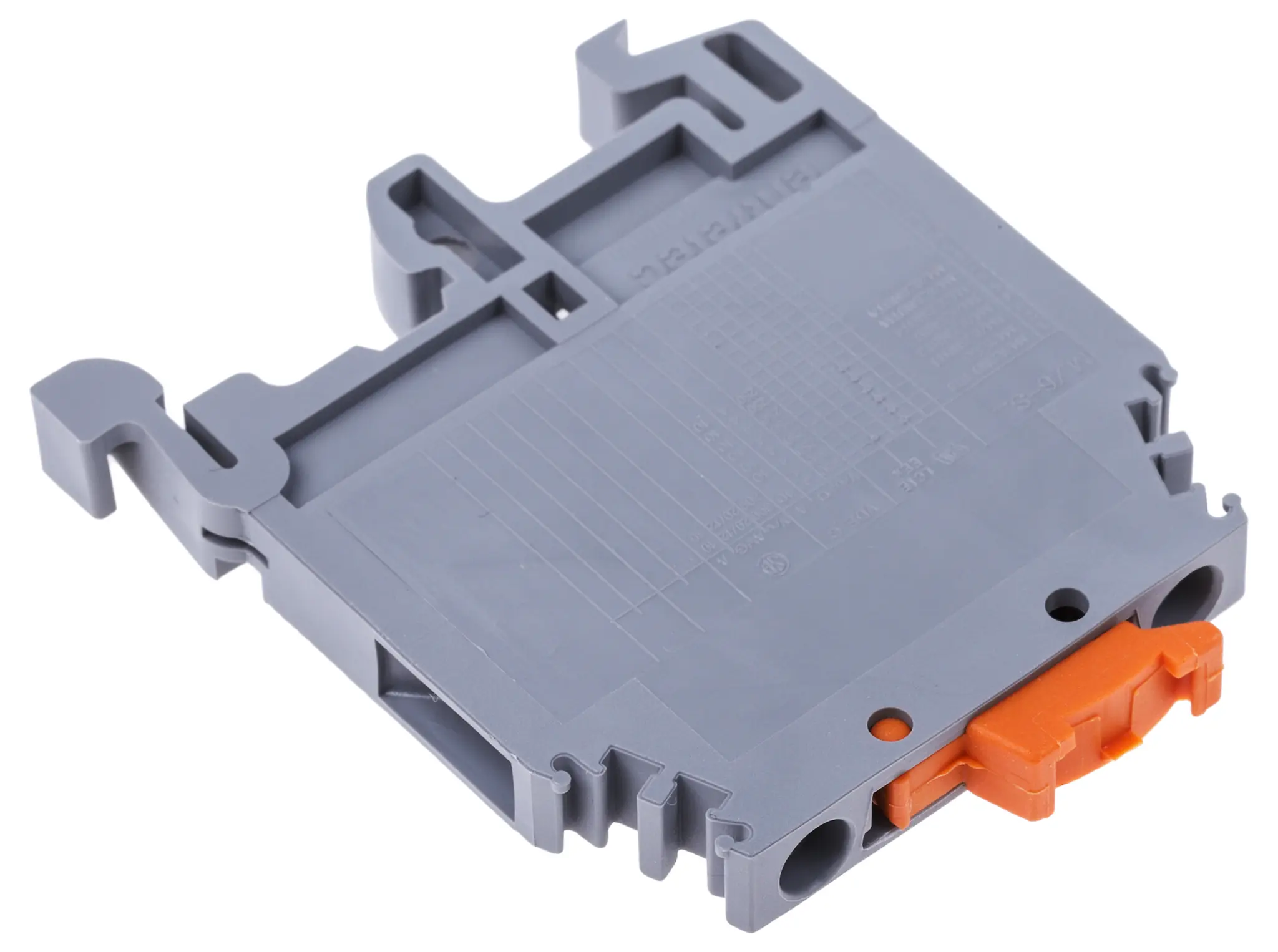 Produktfoto 1 von Entrelec SNA Klemmlieste abtrennen 1 Grau, Orange, 4 mm², 400 V ac Schraubbefestigung