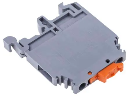 Produktfoto 1 von Entrelec SNA Klemmlieste abtrennen 1 Grau, Orange, 4mm², 400V ac Schraubbefestigung