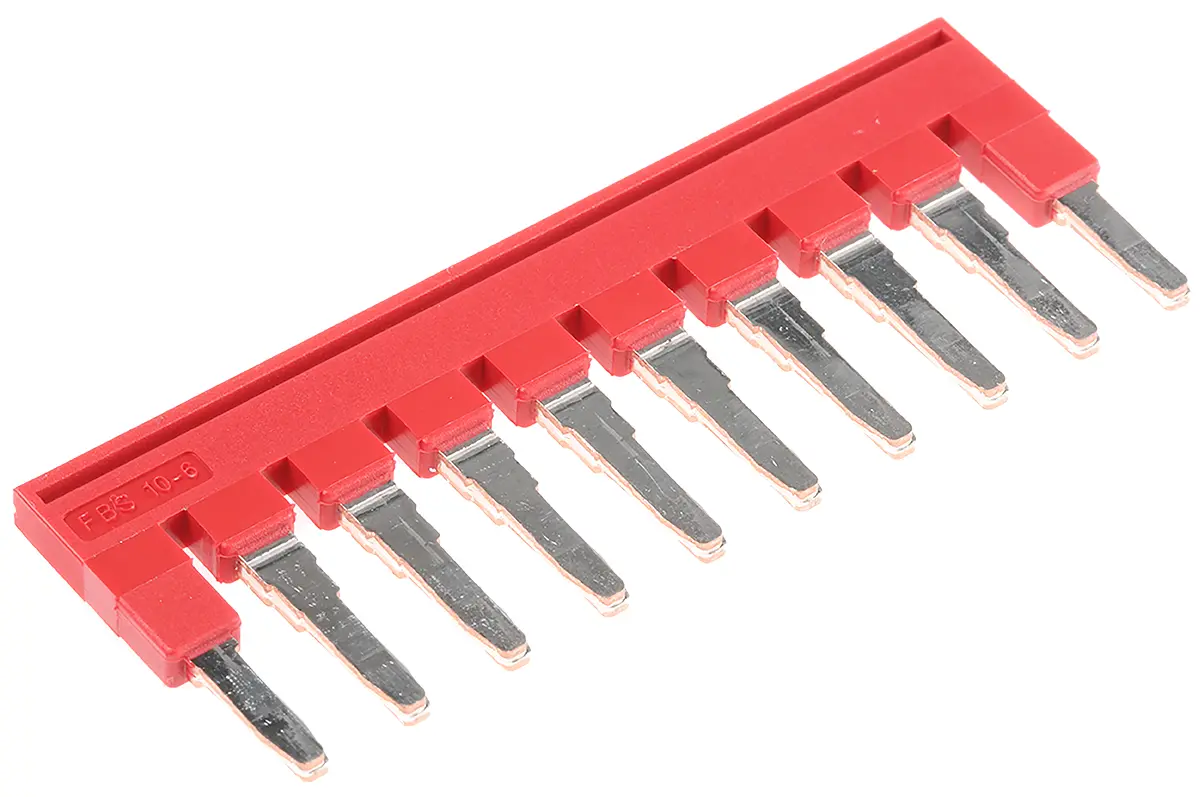 Produktfoto 1 von Phoenix Contact, FBS Reihe Stromschiene 32 A, Kupfer, 6.2 mm Raster, CLIPLINE Reihe