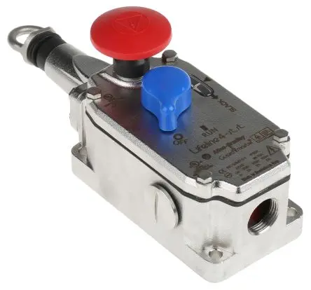Produktfoto 1 von Allen Bradley Guardmaster 440E Seilzugschalter 209.5 mm Gerade 2 Schließer/2 Öffner IP66, IP67, IP69K