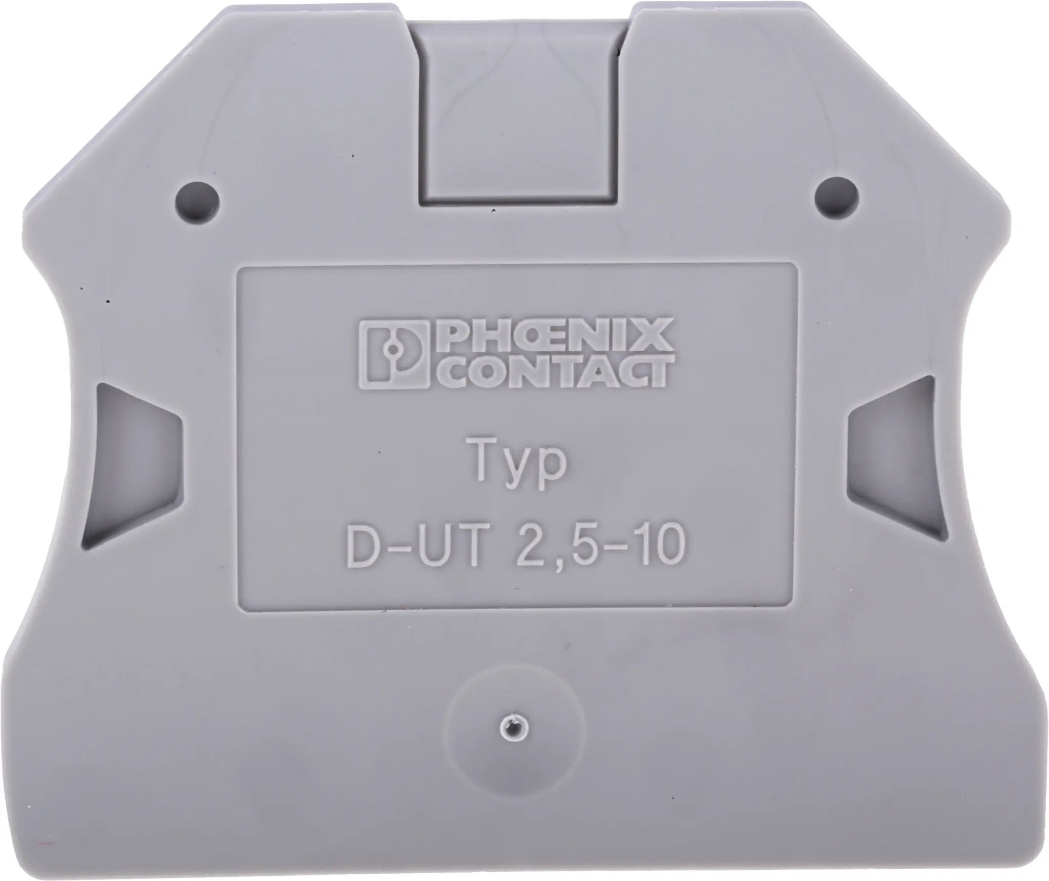 Produktfoto 1 von Phoenix Contact D-UT 2.5/10 Endabdeckung für DIN-Schienen-Klemmenblöcke