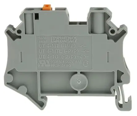 Produktfoto 1 von Phoenix Contact UT 4-MT Trenn- und Messtrennreihenklemme 1 Grau, 0.14mm², 6 mm², 500V Schraubbefestigung