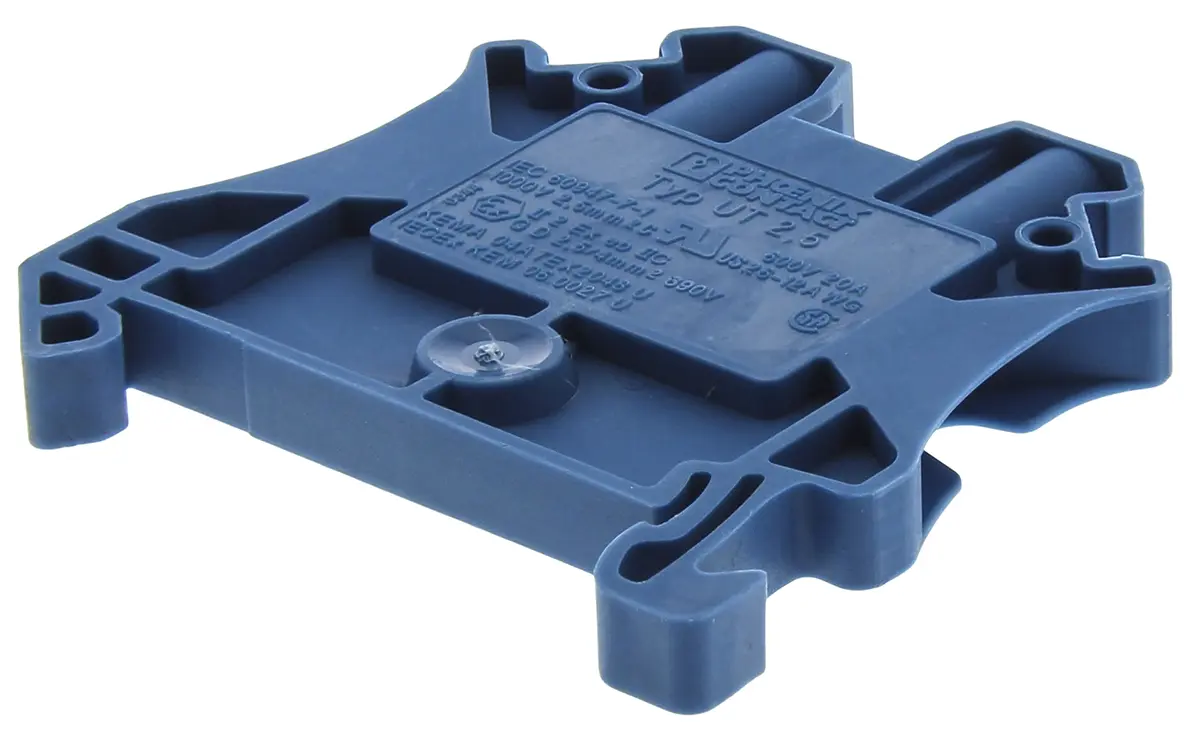 Produktfoto 1 von Phoenix Contact UT 2.5 BU Anschlussklemmenblock für Durchkontaktierung 1 Blau, 0.14mm², 4 mm², 1kV Schraubbefestigung