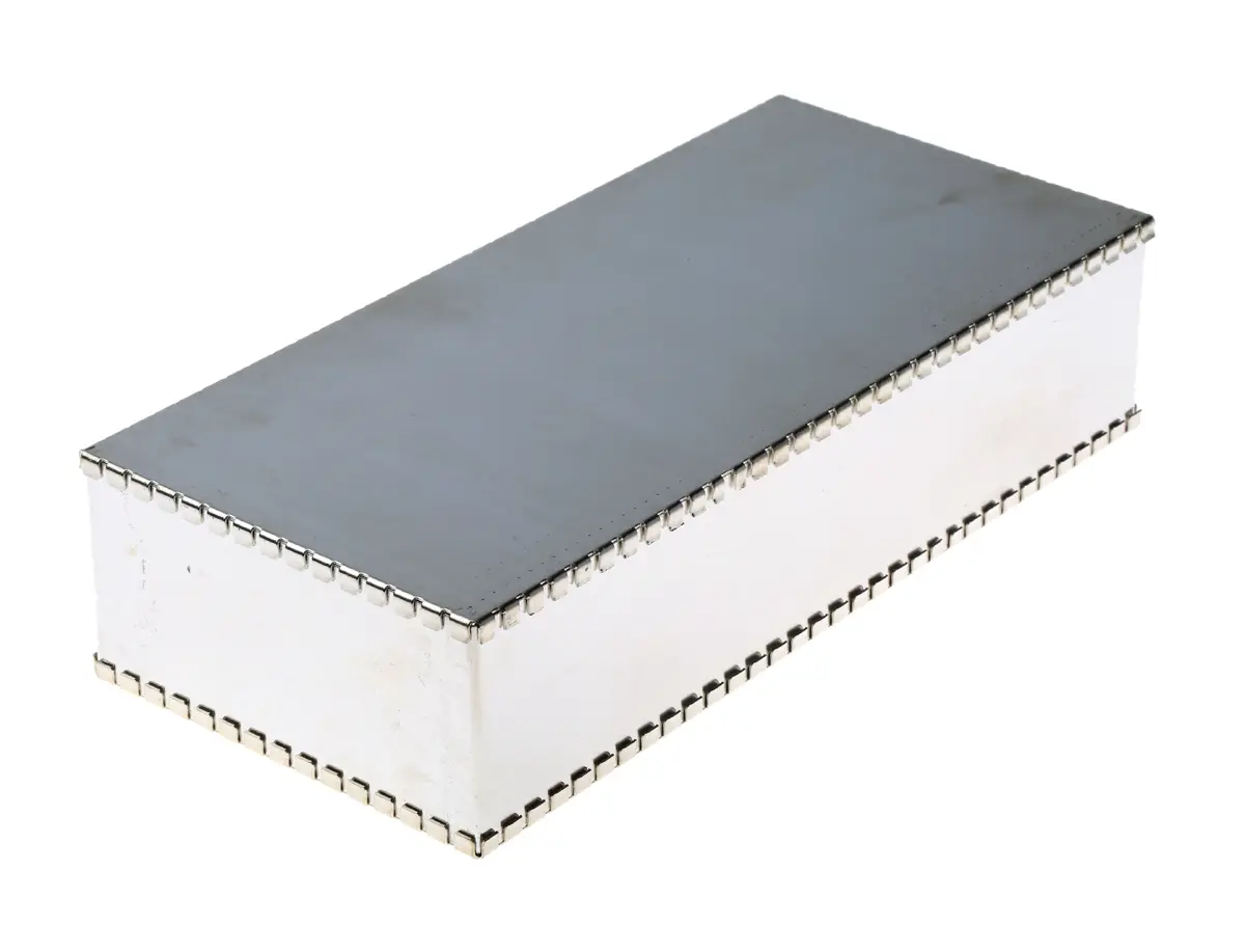 Produktfoto 1 von Perancea Leiterplattengehäuse, Verzinnter Stahl 220 mm, 100 mm 50 mm