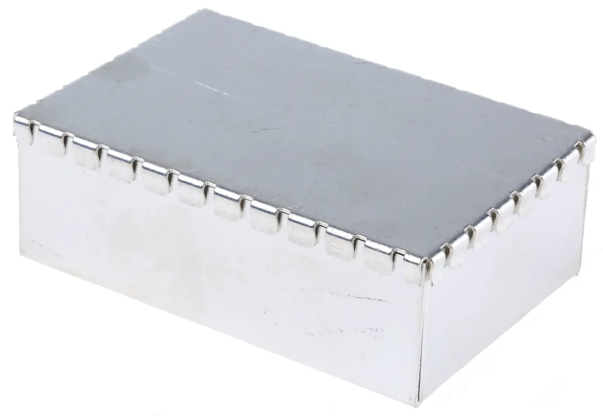 Produktfoto 1 von Perancea Leiterplattengehäuse, Verzinnter Stahl 75 mm, 50 mm 25 mm