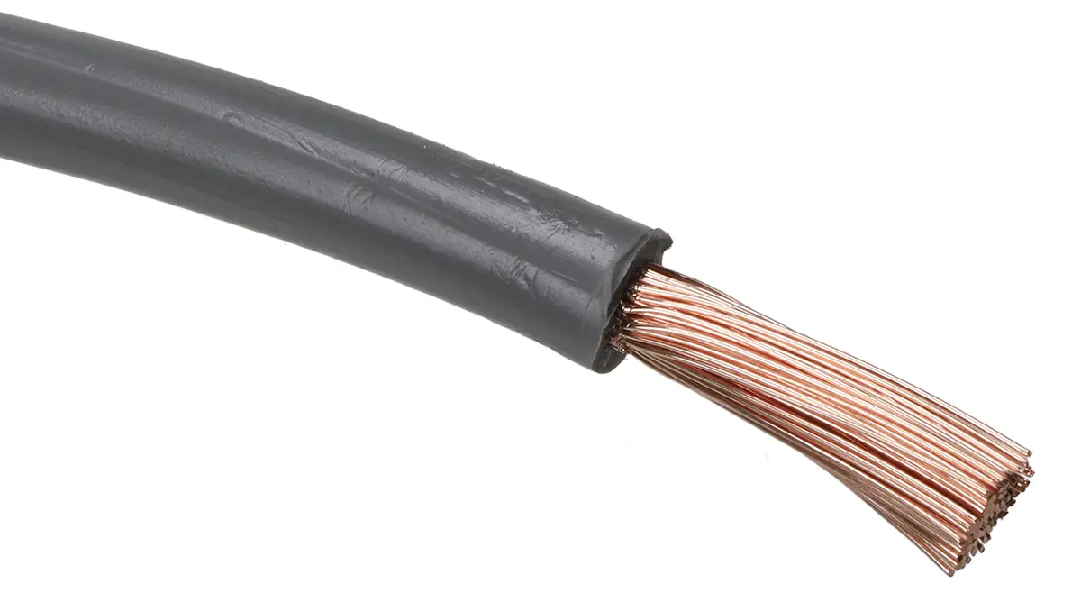 Produktfoto 1 von RS PRO H07V2-K Einzeladerleitung 16mm², 6 AWG 100m Grau PVC isoliert Ø 9.2mm 126/0,4 mm Litzen