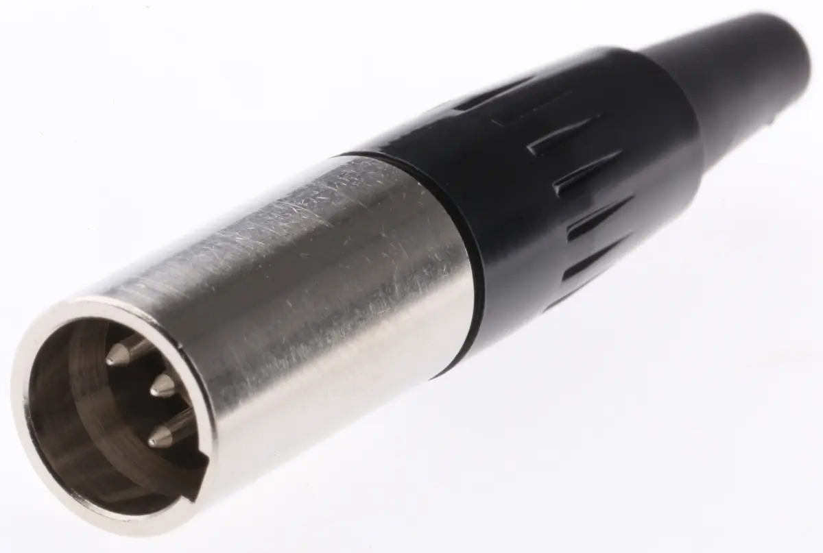 Produktfoto 1 von Switchcraft Gerade 4-polig Kabel Stecker Silber XLR-Steckverbinder, 125 V