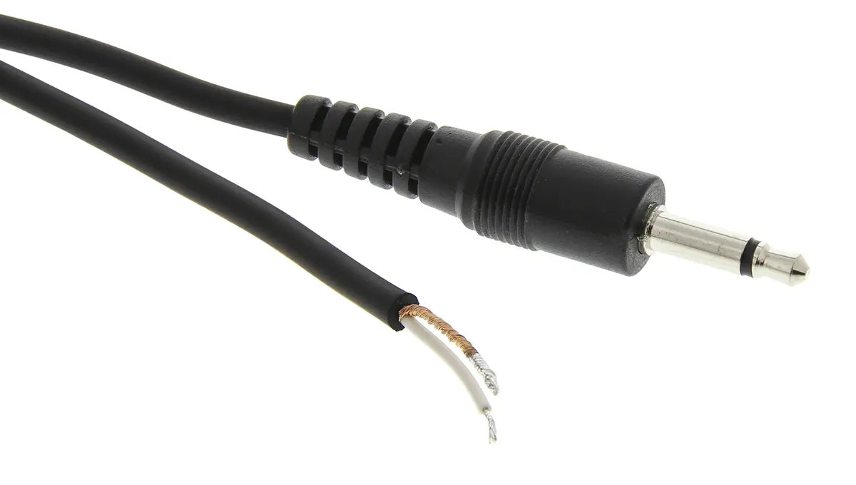 Produktfoto 1 von Switchcraft 35HR Hilfskabel, Stecker / Nicht abgeschlossen Stecker L. 1.98 m Schwarz