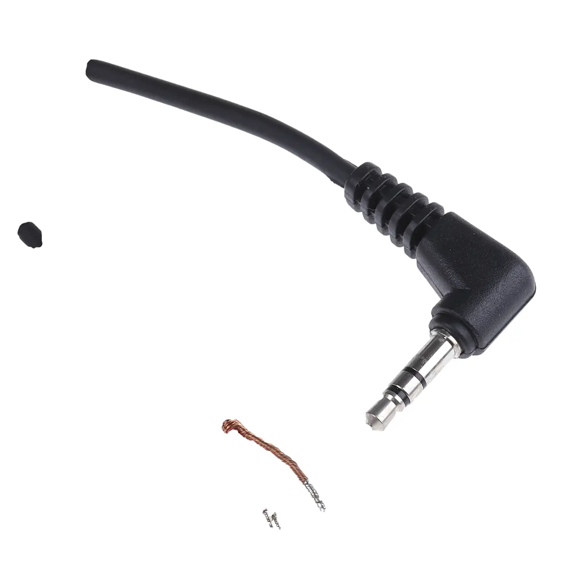 Produktfoto 1 von Switchcraft 36HR Hilfskabel, 3,5 mm Stereobuchse / Nicht abgeschlossen Stecker Schwarz
