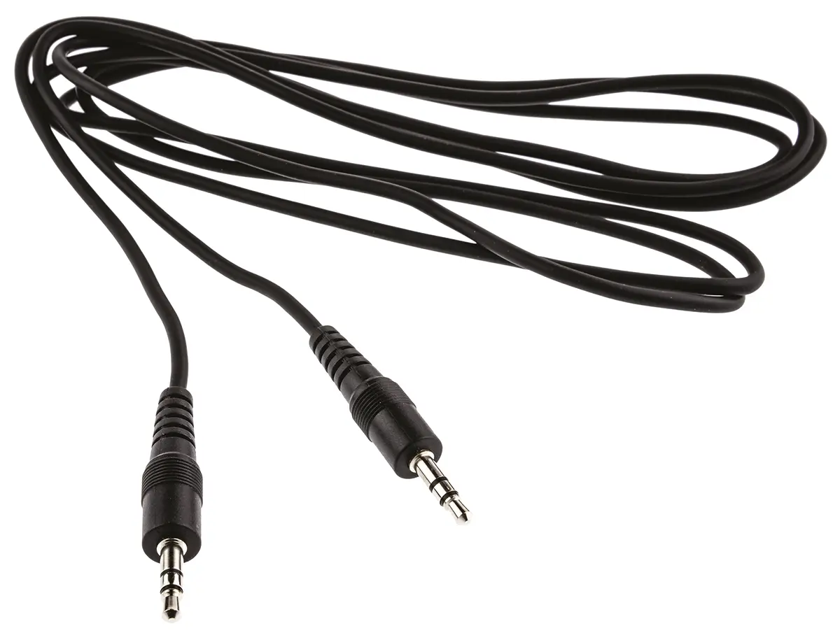 Produktfoto 1 von Switchcraft Hilfskabel, 3,5 mm Stereobuchse / 3,5 mm Stereobuchse Stecker Stecker L. 1.8 m Schwarz