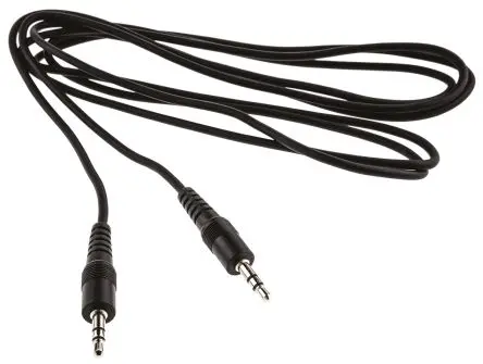 Produktfoto 1 von Switchcraft Hilfskabel, 3,5 mm Stereobuchse / 3,5 mm Stereobuchse Stecker Stecker L. 1.8 m Schwarz