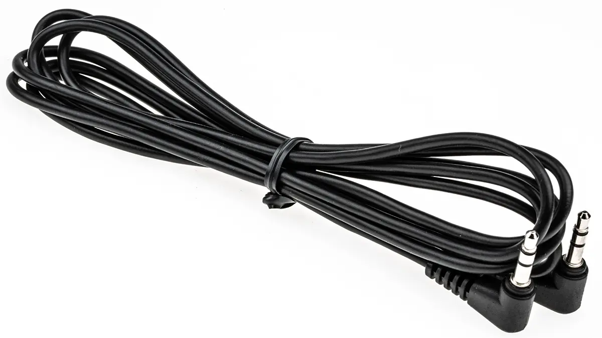 Produktfoto 1 von Switchcraft 36HR Hilfskabel, Stecker / 3,5 mm Stereobuchse Stecker Stecker L. 1.8 m Schwarz