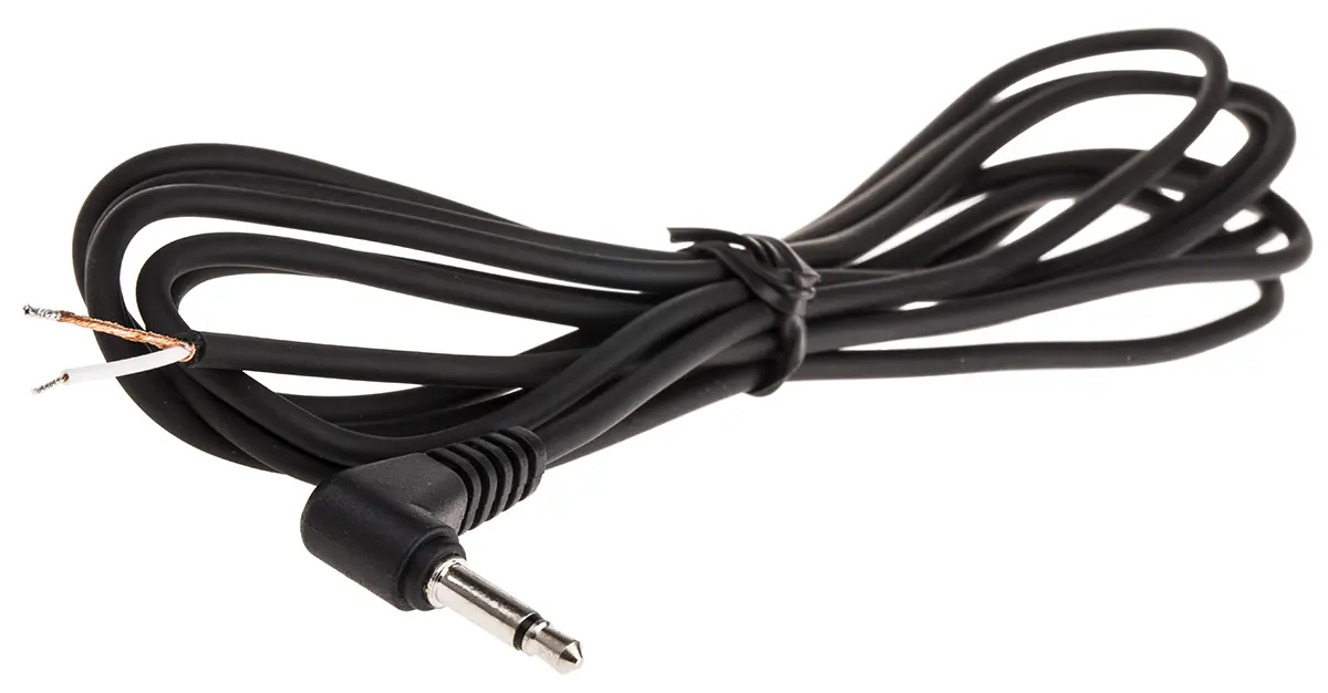 Produktfoto 1 von Switchcraft 33HR Hilfskabel, Stecker / Nicht abgeschlossen Stecker L. 2 m Schwarz