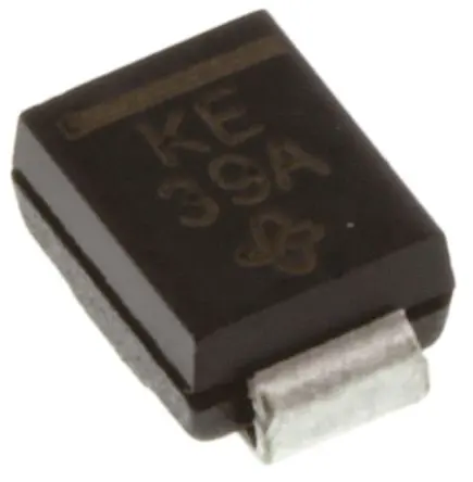 Produktfoto 1 von Vishay AEC-Q101 1 TVS-Diode Unidirektional Einfach 600 W 6.4 V min., 2-Pin, Oberfläche 5 V max DO-214