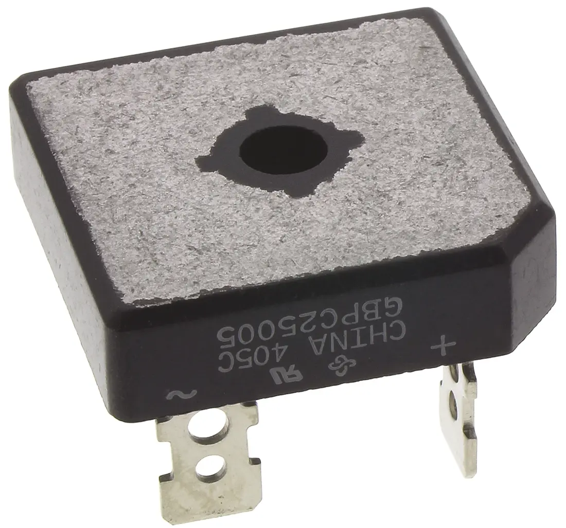 Produktfoto 1 von Vishay Brückengleichrichter 50 V 300 A Schraubanschlussklemme 1.1 V GBPC Einfach 4-Pin 5 μA