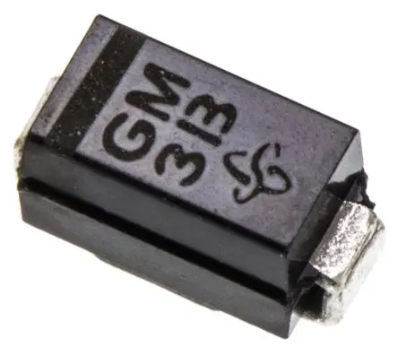 Produktfoto 1 von Vishay GF1M Oberfläche Diode Wechselnd Einfach, 1 kV / 1 A, 2-Pin DO-214BA