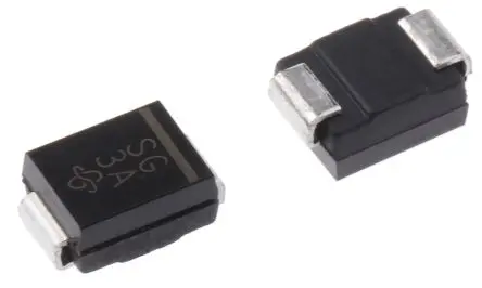 Produktfoto 1 von Vishay Oberfläche Diode Universal Einfach, 400 V / 1.5 A, 2-Pin DO-214AA