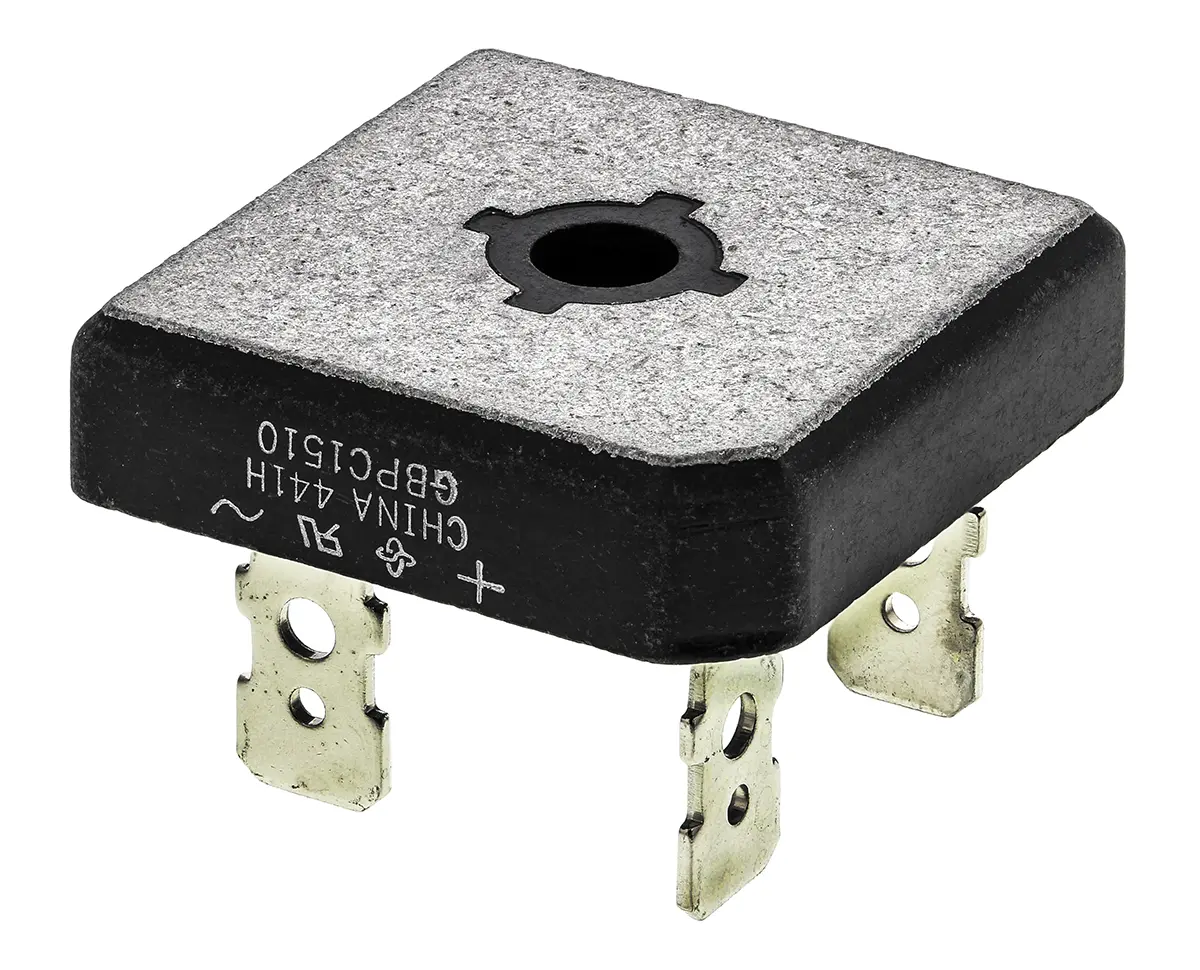 Produktfoto 1 von Vishay Brückengleichrichter 1000 V 300 A Schraubanschlussklemme 1.1 V GBPC Einfach 4-Pin 5 μA
