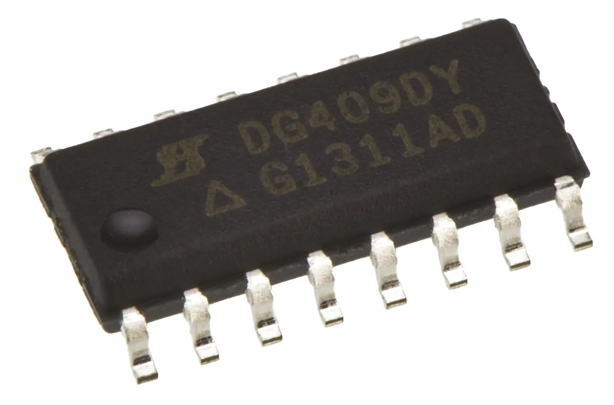 Produktfoto 1 von Vishay Analoger Schalter, 16-Pin 2, SOIC, CMOS Multiplexer, 36 V- bipolar, 5 V- bipolar