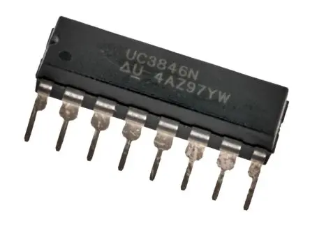Produktfoto 1 von Texas Instruments PWM-Controller 500 kHz 125V 5.2V 4 mA 16-Pin 500 mA PDIP 2-Ausg.