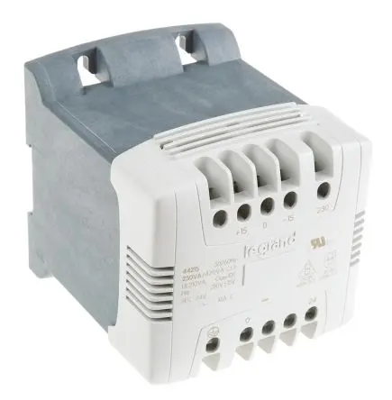 Produktfoto 1 von Legrand 8000 VA DIN-Schienen-Trafo, Primär 400 V, 460 V Klemme, Direkt, Trennplatte