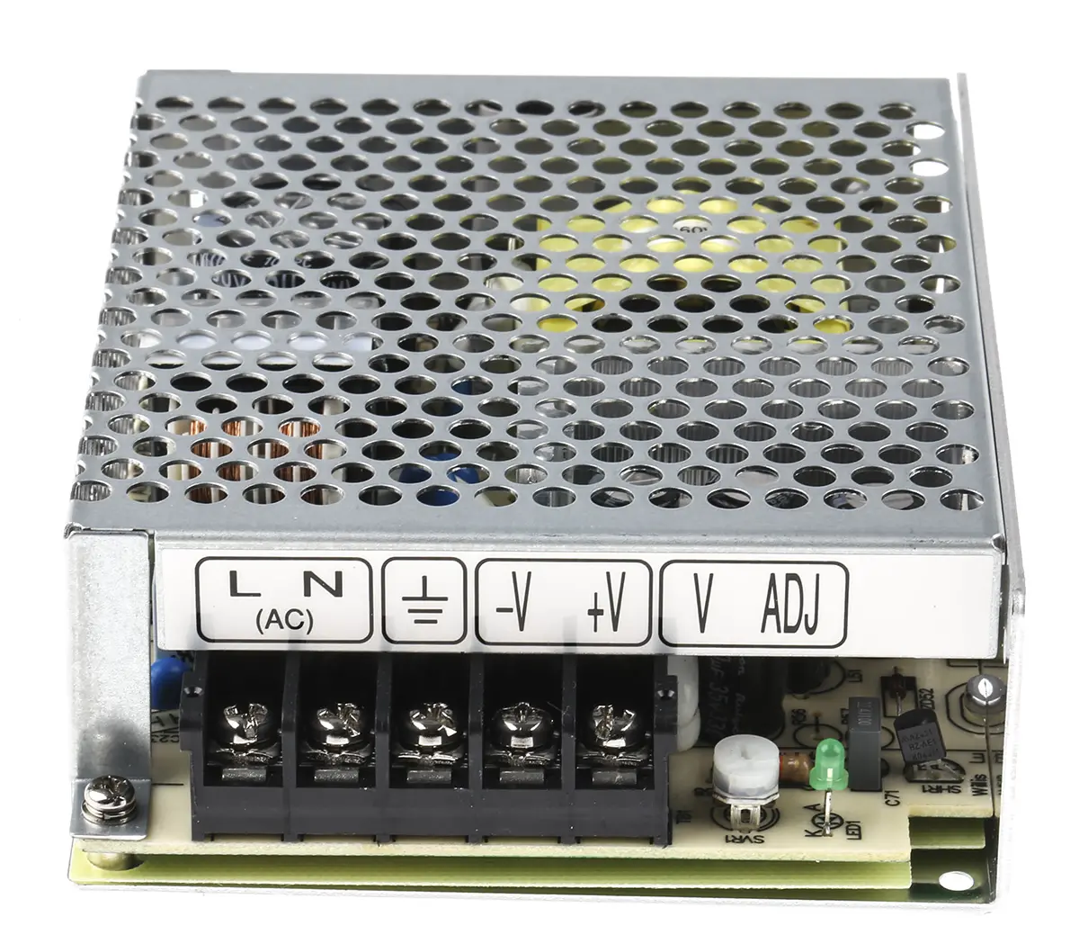 Produktfoto 1 von MEAN WELL RS-75 Schaltnetzteil 1 24V dc 76.8 W, Fahrgestell 370 V dc, 264V ac