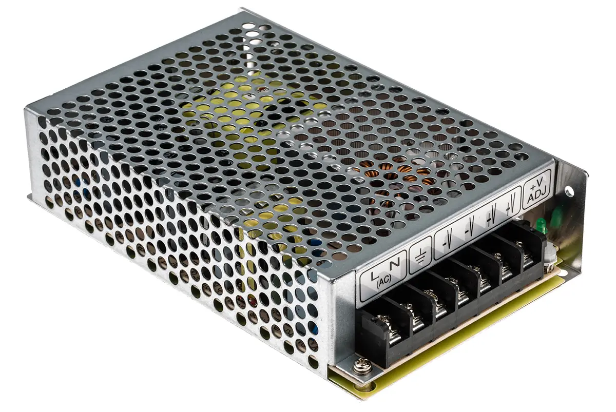 Produktfoto 1 von MEAN WELL RS100 Schaltnetzteil 1 12V dc 102 W, Fahrgestell 370 V dc, 264V ac