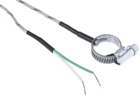 Produktfoto 1 von RS PRO Edelstahl 316 Thermoelement Typ K, Ø 20 mm x 2 m -50 °C → 1100 °C