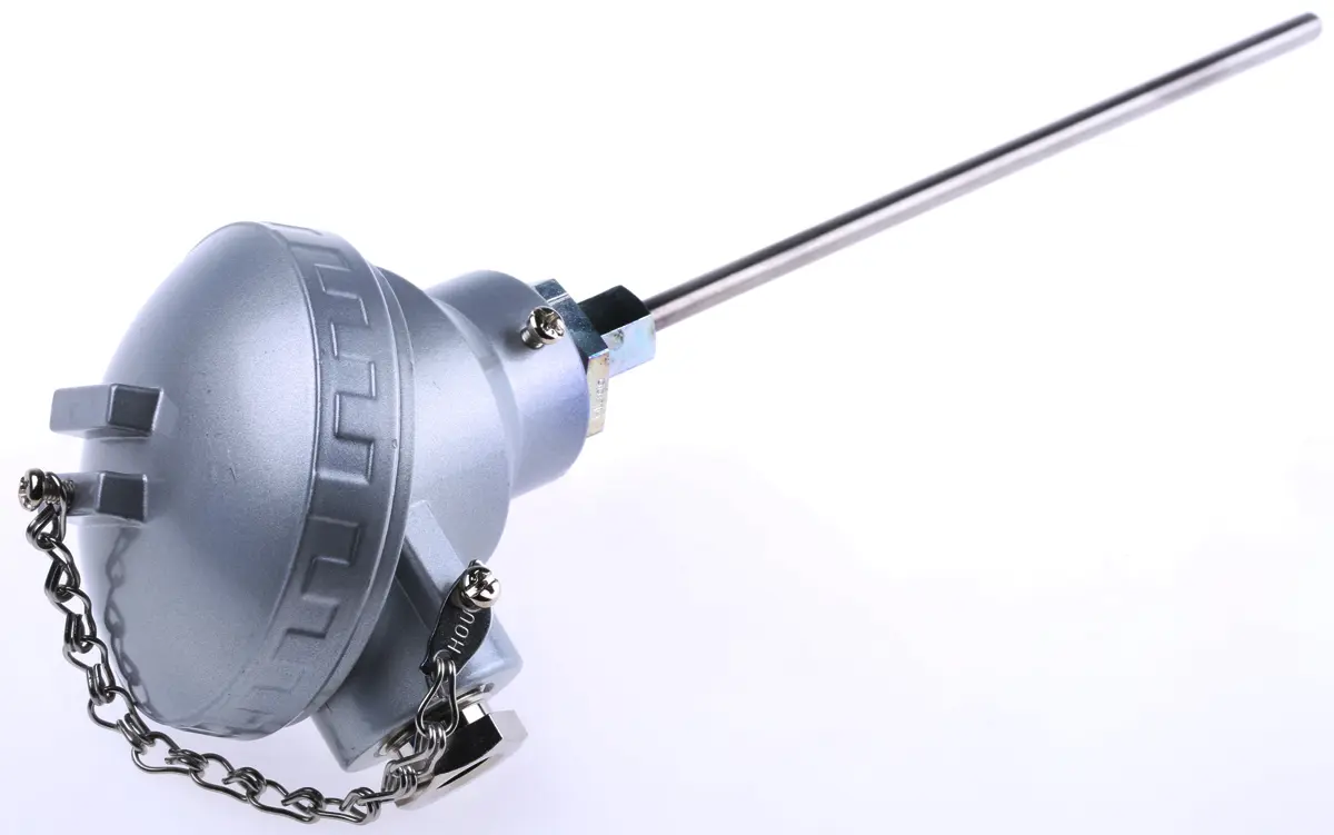 Produktfoto 1 von RS PRO Thermoelement Typ J / +700°C, Fühler L 200mm, Edelstahl 316L, ø 6mm