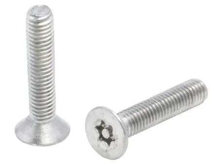 Produktfoto 1 von RS PRO Sicherheitsschraube Sicherheits Innensechskant Flach, Edelstahl glatt, M5 x 25 mm