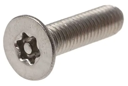Produktfoto 1 von RS PRO Sicherheitsschraube Sicherheits Innensechskant Flach, Edelstahl glatt, M5 x 20 mm